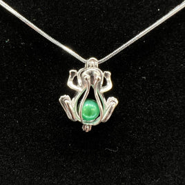 035 - Pearl Cage: Frog - Sterling Silver
