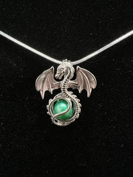 045 - Pearl Cage: Dragon - Sterling Silver