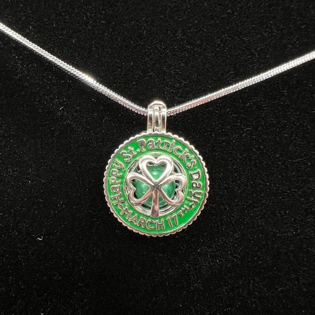 145 - Pearl Cage: Happy St. Patrick's Day - Sterling Silver