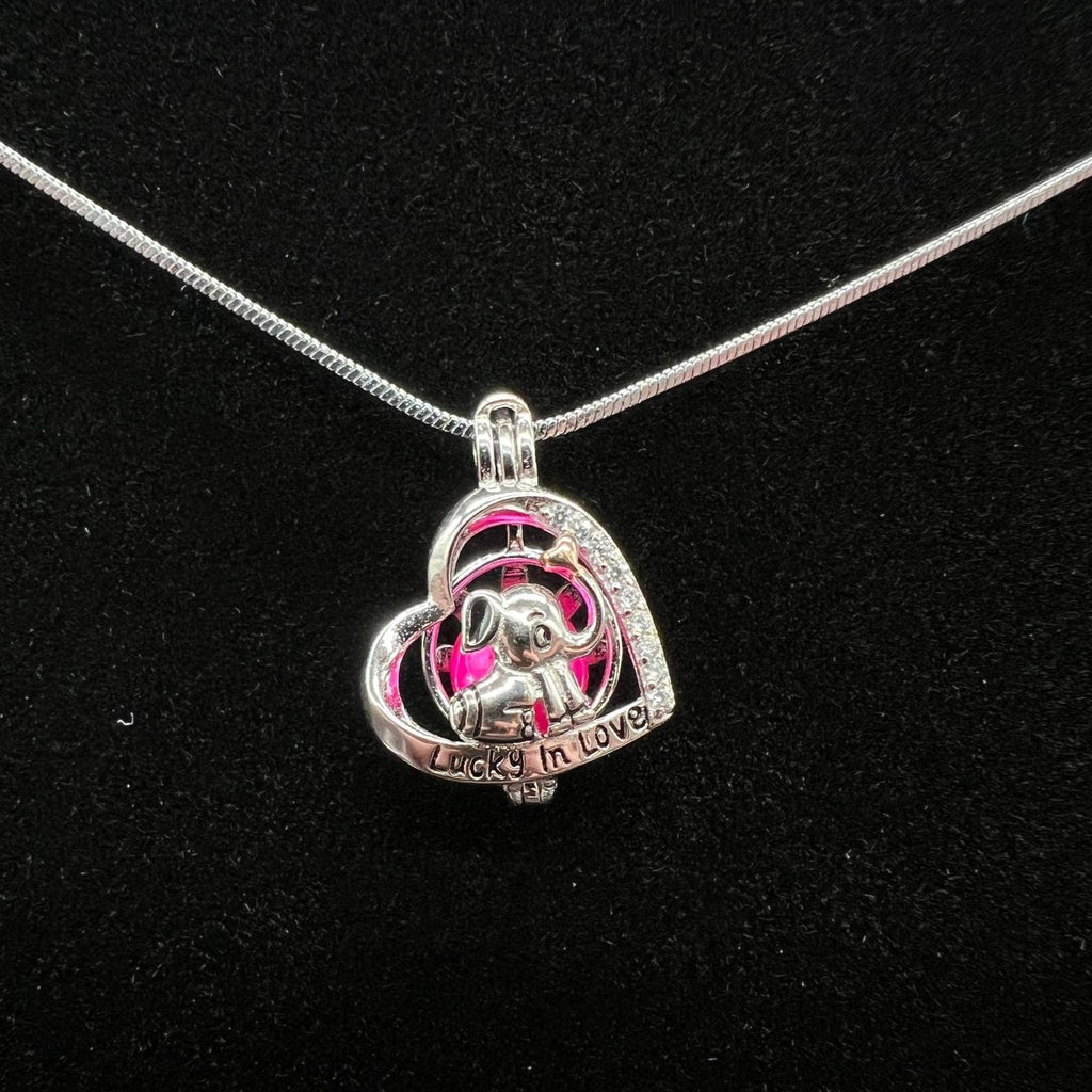 147 - Pearl Cage: Lucky in Love - Sterling Silver