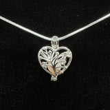 119 - Pearl Cage: Heart Tree - Sterling Silver
