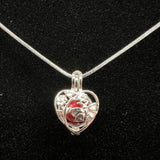149 - Pearl Cage: Dragonfly and Flowers - Sterling Silver