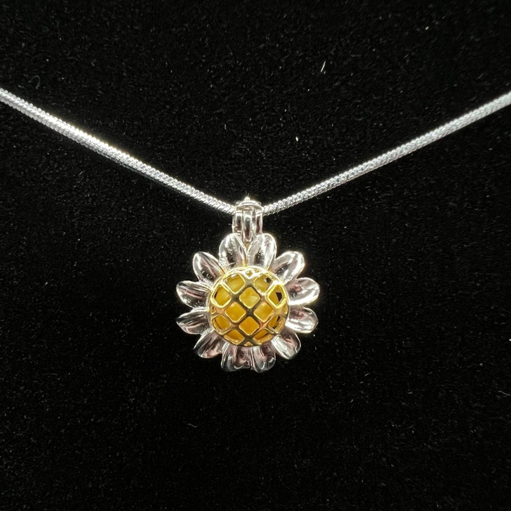 102 - Pearl Cage: Sunflower - Sterling Silver