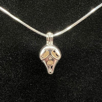 123 - Pearl Cage: Scream Mask  - Sterling Silver