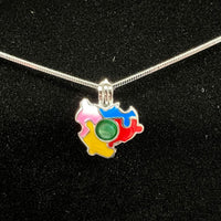 096 - Pearl Cage : Autism with Pink - Sterling Silver