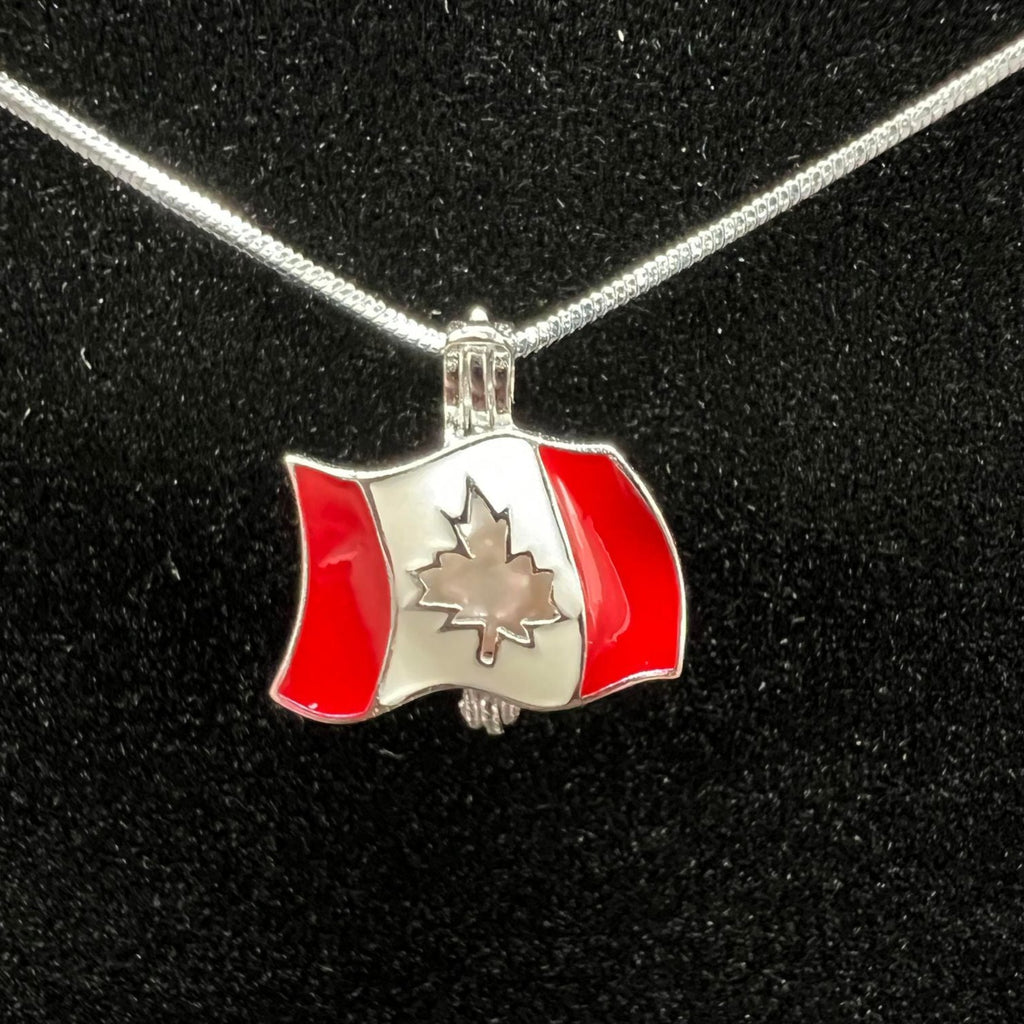 107 - Pearl Cage: Canadian Pride - Sterling Silver