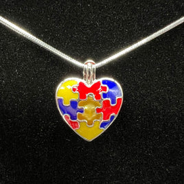 093 - Pearl Cage : Autism Love - Sterling Silver