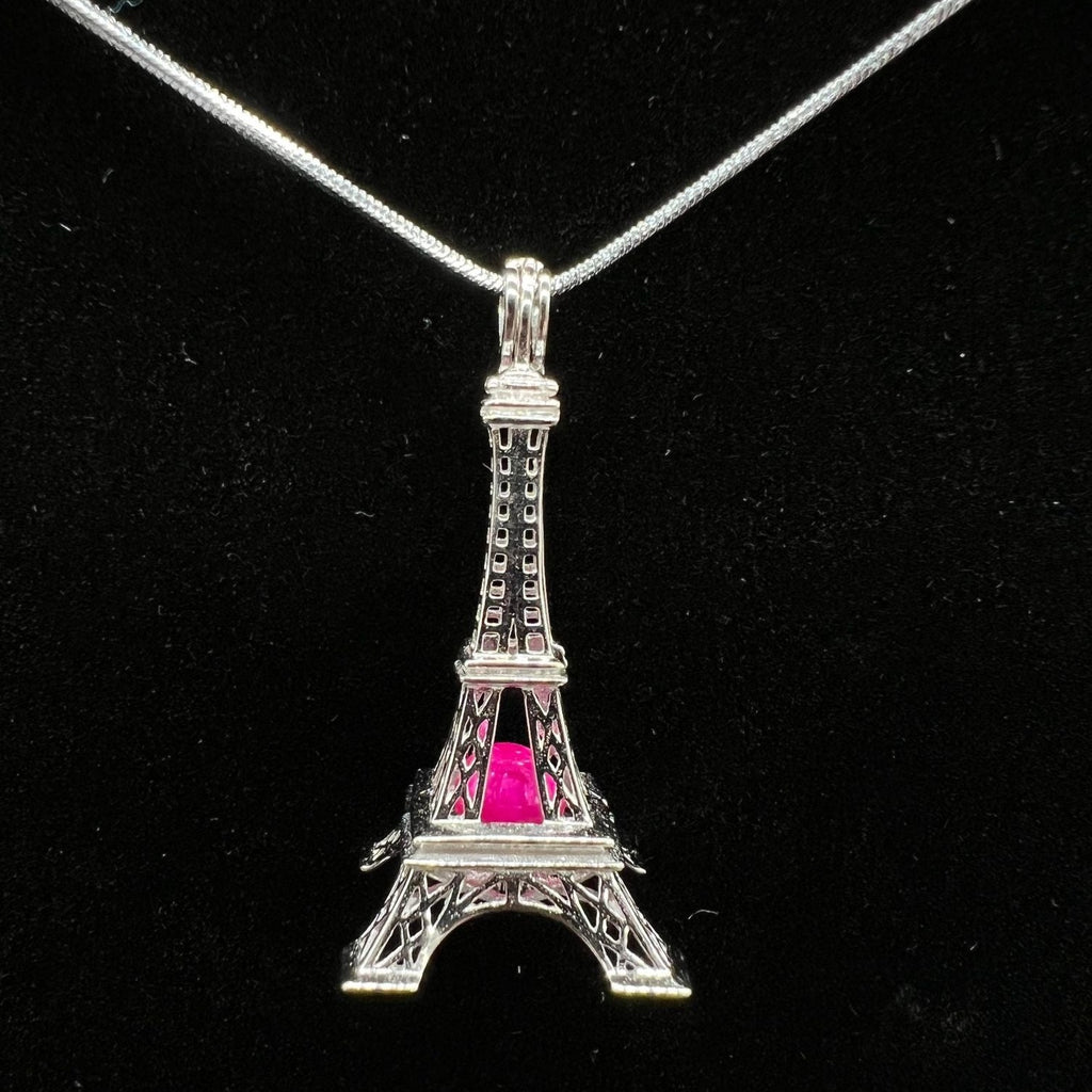 110 -  Pearl Cage: Eiffel Tower - Sterling Silver
