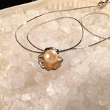 219 - Pendant Mount: Pearl Shell - Sterling Silver