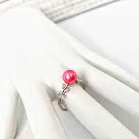 318 - Ring Mount : Simple Vine - Sterling Silver