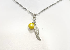 207 - Pendant Mount: Feather - Sterling Silver