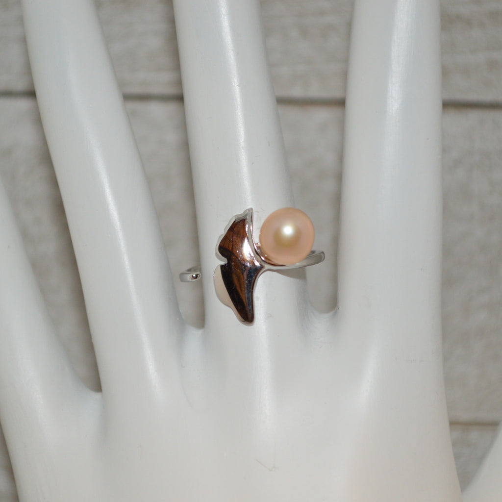 308 - Ring Mount : Whale Tail - Adjustable - Sterling Silver