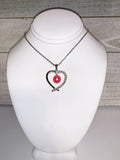 227 - Pendant Mount: Large Heart - Sterling Silver